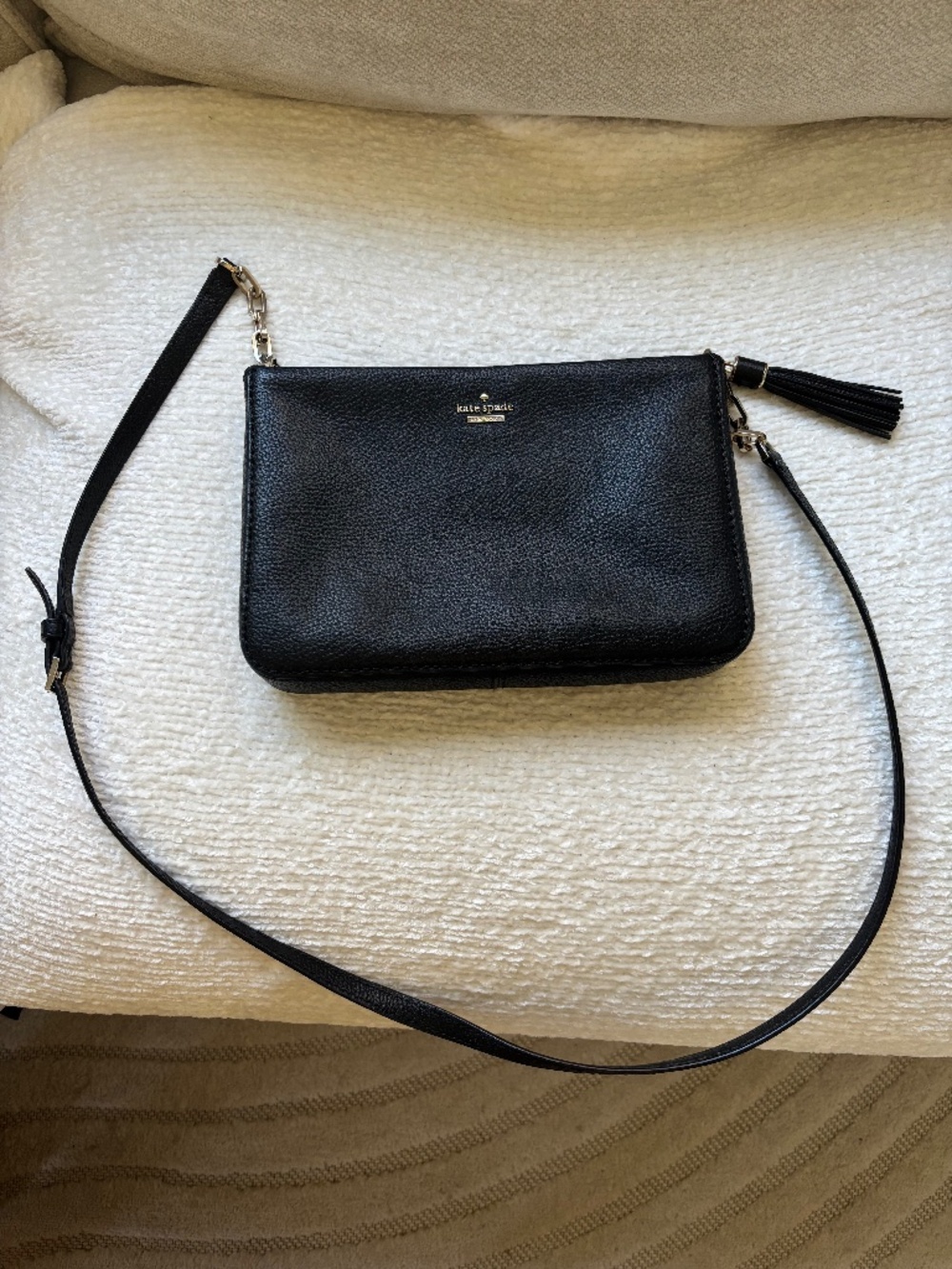 Kate Spade black crossbody purse